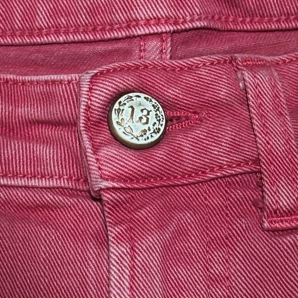 R13 Hot Pink Straight Leg Jeans - Picture 9 of 15